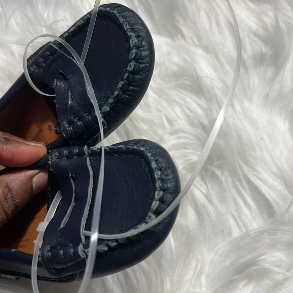 Alanta Moccasin For Babies Size EU 20 US 12-18 Months Blue Leather lining